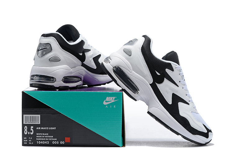 Nike Air Max 2 White Black Shoes - Click Image to Close